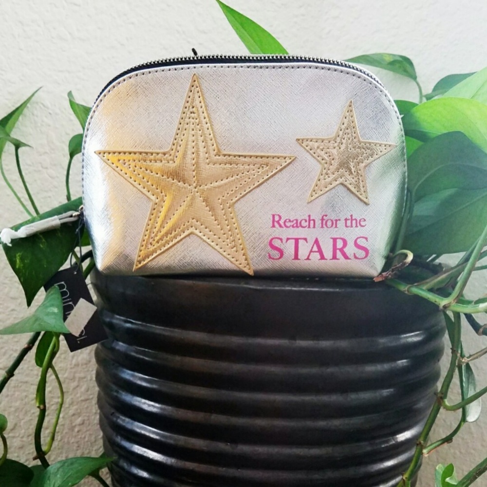 Vegan Leather Zip Top Cosmetic Case